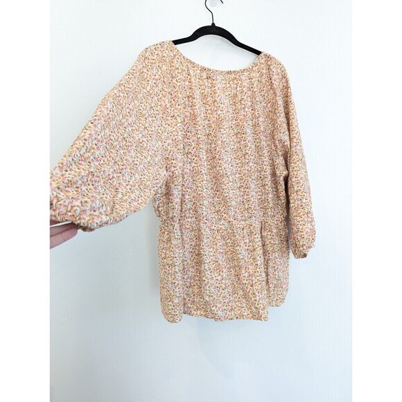 Lane Bryant Blouse Womens Plus Size 18 Floral Peplum Top - Picture 6 of 11